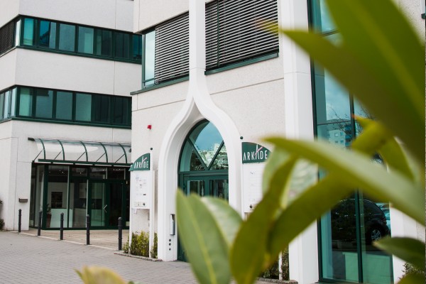 Außenansicht Eingangsbereich Haus in der Donnersbergstraße